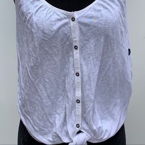 Abercrombie Button tie front cami